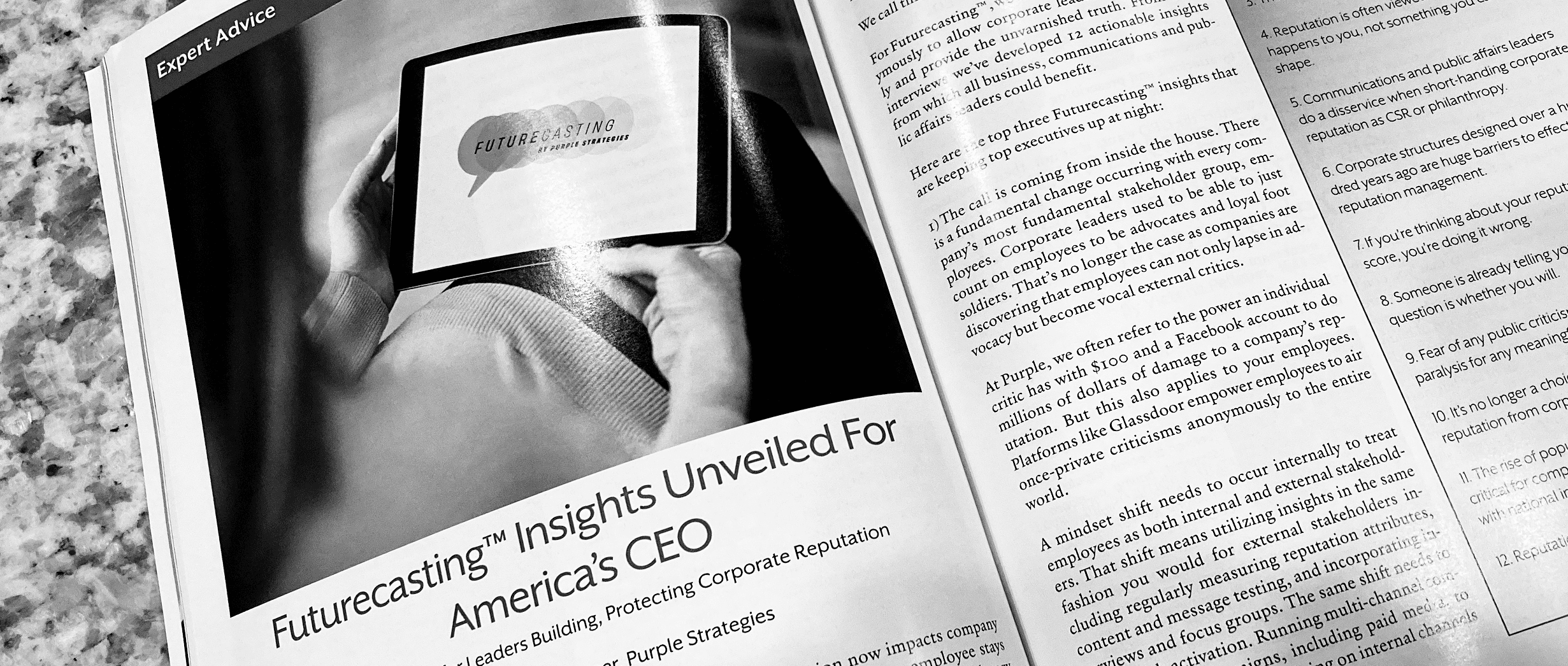 Futurecasting Insights Unveiled for America’s CEO